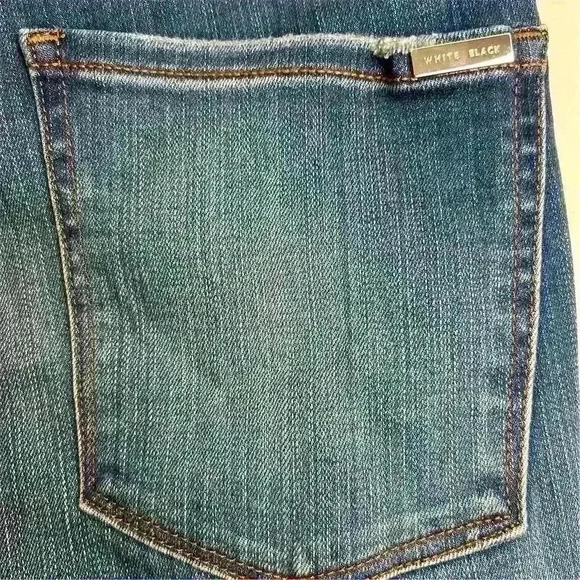 White House Black Market Women's High-Rise Skinny Jeans Size 8 Blue NWT - Picture 11 of 15